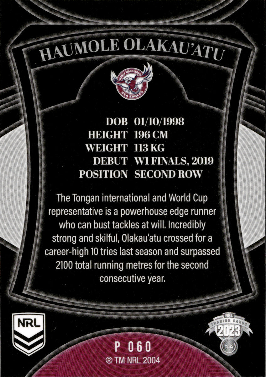 2023 NRL Elite Silver Special P059 Tolutau Koula Sea Eagles