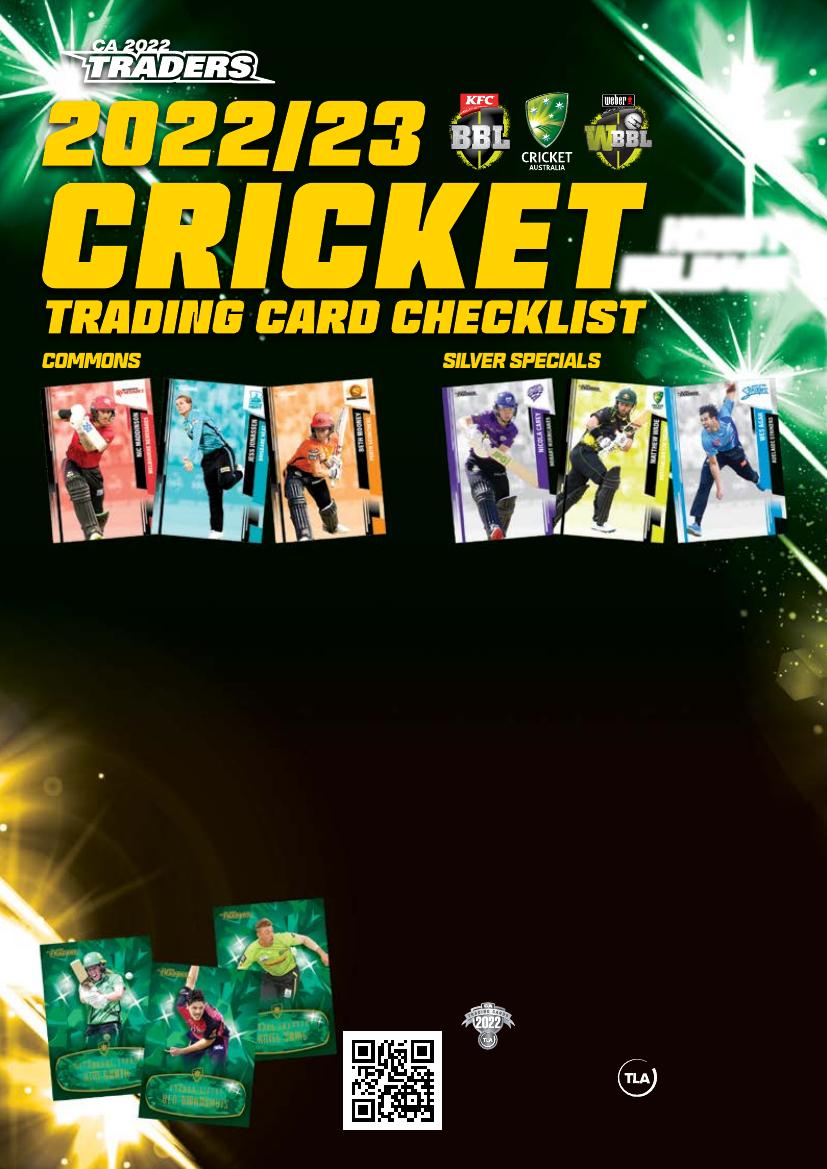 ✺New✺ 2022 2023 HOBART HURRICANES BBL Cricket Card CALEB JEWELL Traders