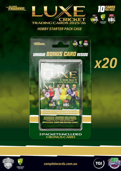 2025-26 TGI Traders Cricket Australia Luxe - Hobby Starter Case