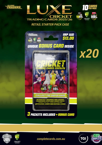 2025-26 TGI Traders Cricket Australia Luxe - Retail Starter Case