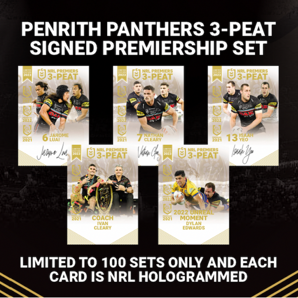 PRE SALE - 2023 NRL Premiers SIGNED Collectors Set - Penrith Panthers
