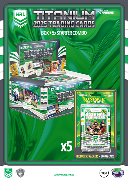 2025 NRL Traders - Box + Starter Pack Combo