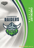 2024 NRL Elite - Common - 010 - Raiders Checklist - Canberra Raiders