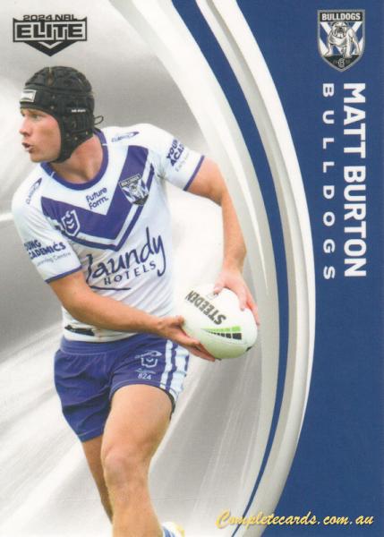 2024 NRL Elite - Common - 021 - Matt Burton - Canterbury-Bankstown Bulldogs