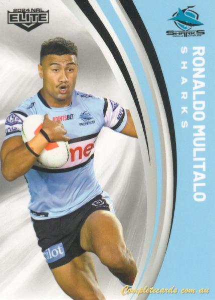 2024 NRL Elite - Common - 034 - Ronaldo Mulitalo - Cronulla-Sutherland Sharks