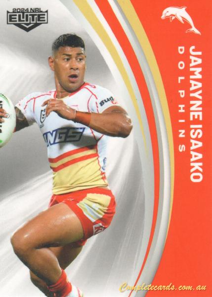 2024 NRL Elite - Common - 042 - Jamayne Isaako - Dolphins