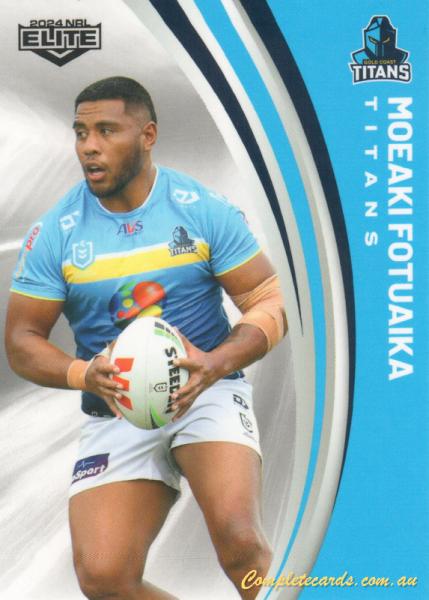 2024 NRL Elite - Common - 052 - Moeaki Fotuaika - Gold Coast Titans