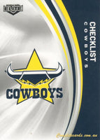 2024 NRL Elite - Common - 082 - Cowboys Checklist - North Queensland Cowboys