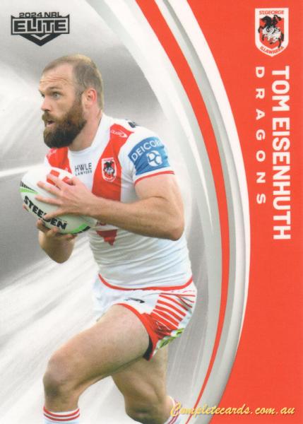 2024 NRL Elite - Common - 120 - Tom Eisenhuth - St. George-Illawarra Dragons