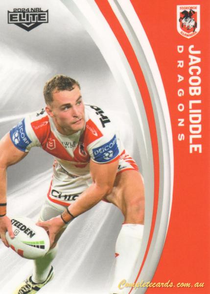 2024 NRL Elite - Common - 123 - Jacob Liddle - St. George-Illawarra Dr ...