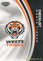 2024 NRL Elite - Common - 145 - Tigers Checklist - Wests Tigers