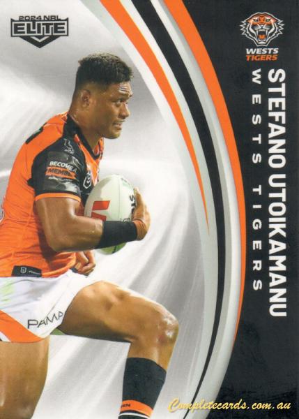 2024 NRL Elite - Common - 153 - Stefano Utoikamanu - Wests Tigers