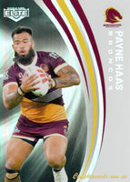 2024 NRL Elite - Pearl Silver - P 004 - Payne Haas - Brisbane Broncos