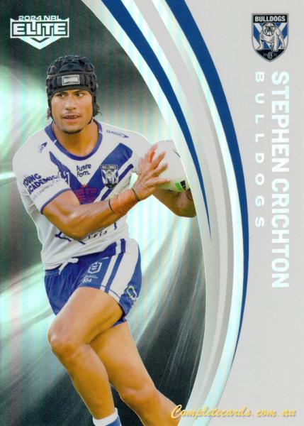 2024 NRL Elite - Pearl Silver - P 022 - Stephen Crichton - Canterbury-Bankstown Bulldogs