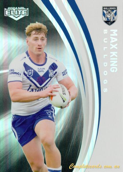 2024 NRL Elite - Pearl Silver - P 024 - Max King - Canterbury-Bankstown Bulldogs