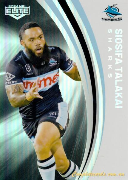 2024 NRL Elite - Pearl Silver - P 036 - Siosifa Talakai - Cronulla-Sutherland Sharks