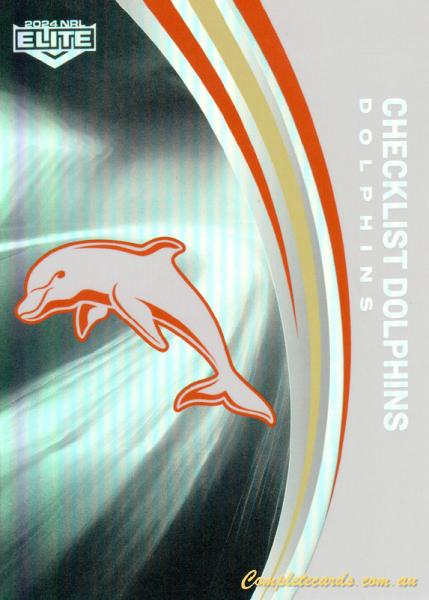 2024 NRL Elite - Pearl Silver - P 037 - Dolphins Checklist - Dolphins