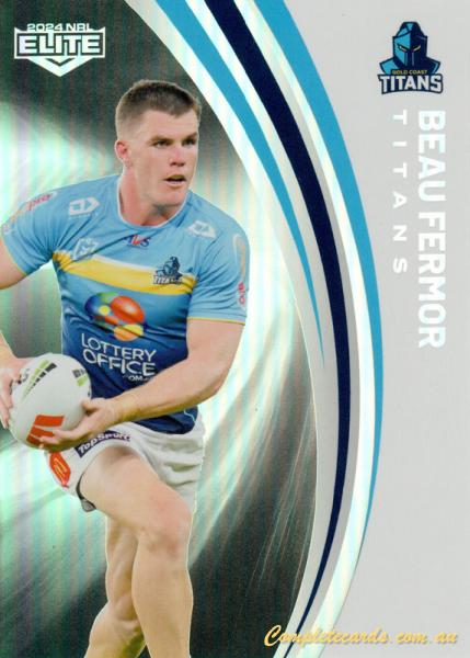 2024 NRL Elite - Pearl Silver - P 050 - Beau Fermor - Gold Coast Titans