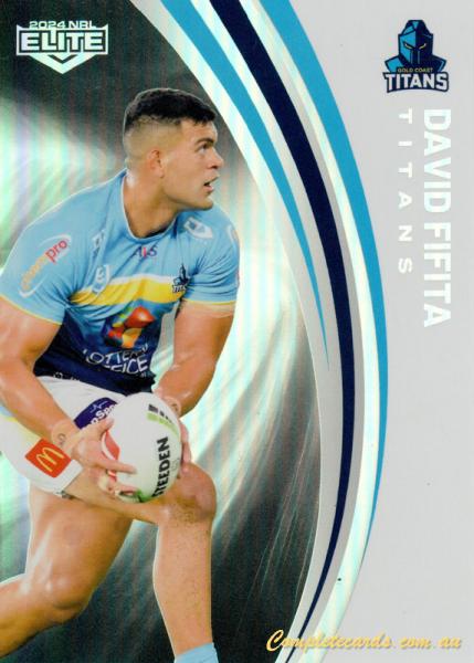 2024 NRL Elite - Pearl Silver - P 051 - David Fifita - Gold Coast Titans