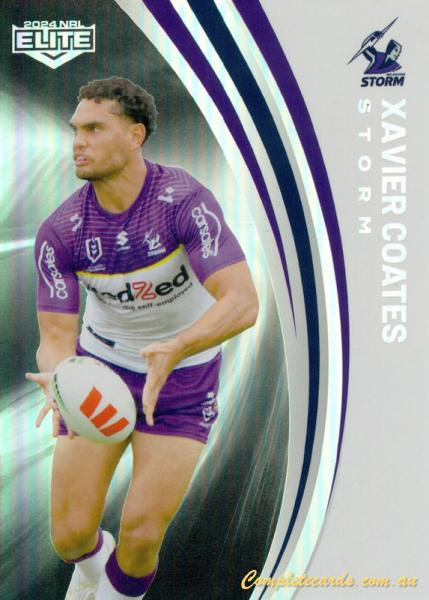 2024 NRL Elite - Pearl Silver - P 065 - Xavier Coates - Melbourne Storm