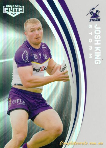 2024 NRL Elite - Pearl Silver - P 068 - Josh King - Melbourne Storm