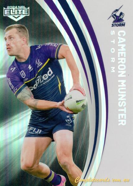 2024 NRL Elite - Pearl Silver - P 070 - Cameron Munster - Melbourne Storm