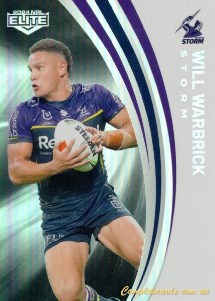 2024 NRL Elite - Pearl Silver - P 072 - Will Warbrick - Melbourne Storm