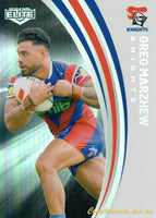 2024 NRL Elite - Pearl Silver - P 078 - Greg Marzhew - Newcastle Knights