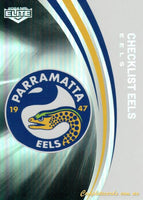 2024 NRL Elite - Pearl Silver - P 091 - Eels Checklist - Parramatta Eels