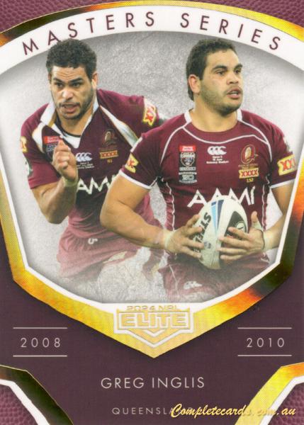 2024 NRL Elite - Master Series Greg Inglis - MS 9 - 2008-10 - Queensland Maroons