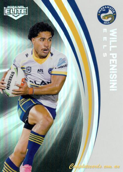 2024 NRL Elite - Pearl Silver - P 098 - Will Penisini - Parramatta Eels