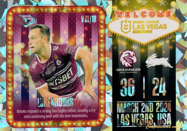 2024 NRL Elite - Las Vegas Round - LV 1 - Luke Brooks - Manly-Warringah Sea Eagles