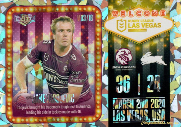 2024 NRL Elite - Las Vegas Round - LV 3 - Jake Trbojevic - Manly-Warringah Sea Eagles