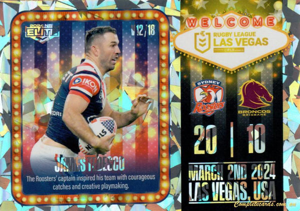 2024 NRL Elite - Las Vegas Round - LV 12 - James Tedesco - Sydney Roosters