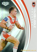 2024 NRL Elite - Pearl Silver - P 123 - Jacob Liddle - St. George-Illawarra Dragons