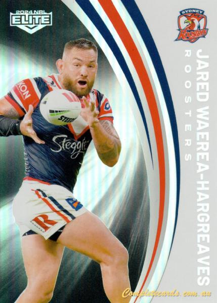 2024 NRL Elite - Pearl Silver - P 133 - Jared Waerea-Hargreaves - Sydney Roosters