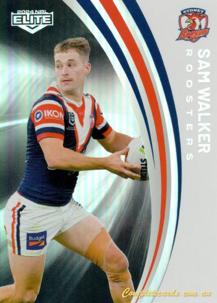 2024 NRL Elite - Pearl Silver - P 134 - Sam Walker - Sydney Roosters