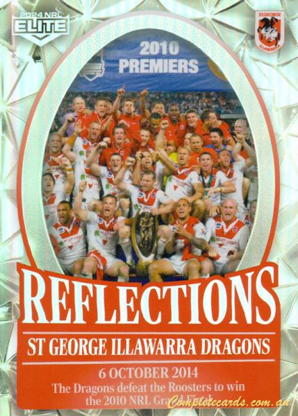 2024 NRL Elite - Reflections - RE 27 - St. George-Illawarra Dragons