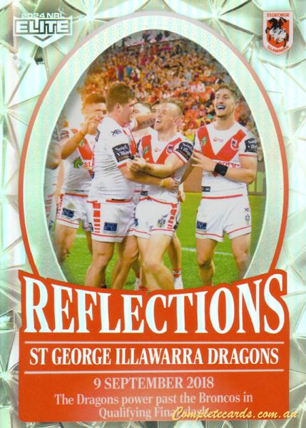 2024 NRL Elite - Reflections - RE 28 - St. George-Illawarra Dragons