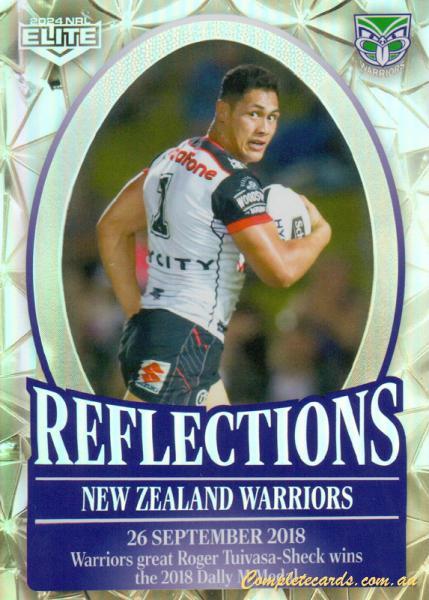 2024 NRL Elite - Reflections - RE 31 - New Zealand Warriors