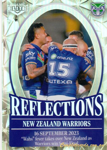 2024 NRL Elite - Reflections - RE 32 - New Zealand Warriors