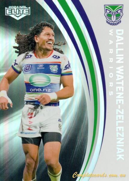 2024 NRL Elite - Pearl Silver - P 144 - Dallin Watene-Zelezniak - New Zealand Warriors