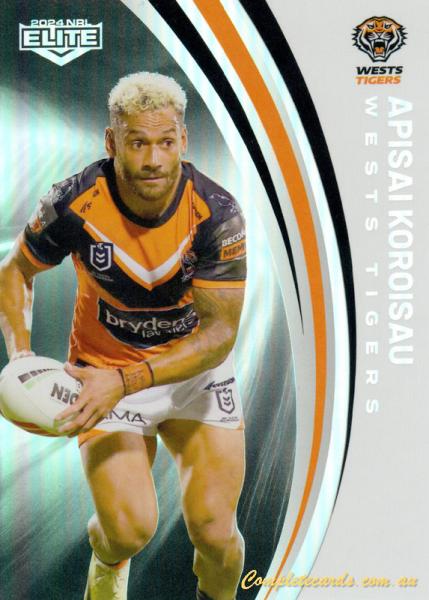 2024 NRL Elite - Pearl Silver - P 149 - Apisai Koroisau - Wests Tigers