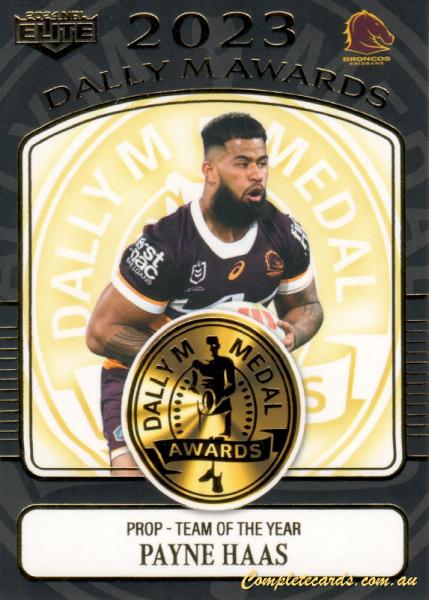 2024 NRL Elite - Dally M Awards - DM 10 - Payne Haas - Brisbane Broncos