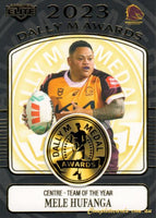 2024 NRL Elite - Dally M Awards - DM 24 - Mele Hufanga - Brisbane Broncos