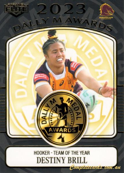 2024 NRL Elite - Dally M Awards - DM 27 - Destiny Brill - Brisbane Broncos