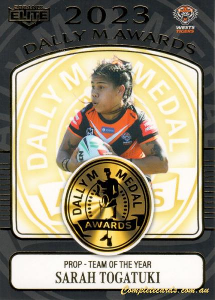 2024 NRL Elite - Dally M Awards - DM 29 - Sarah Togatuki - Wests Tigers