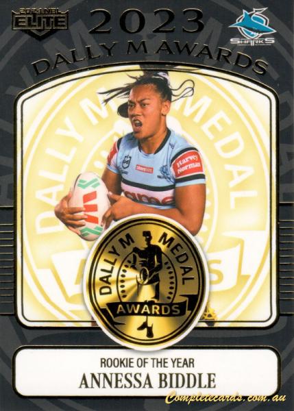 2024 NRL Elite - Dally M Awards - DM 35 - Annessa Biddle - Cronulla Sharks