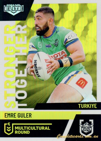 2024 NRL Elite - Multicultural Round - MR 3 - Emre Guler - Canberra Ra ...