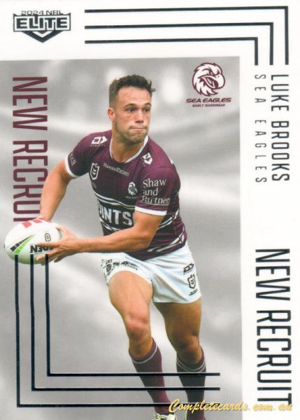 2024 NRL Elite - New Recruit - NR 13 - Luke Brooks - Manly-Warringah Sea Eagles